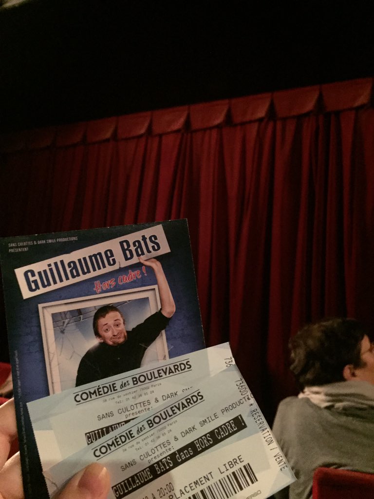 Soirée au top #guillaumebats #MerciVivreParis 😁🙌🏻 Courez à La comédie des Boulevards ! Fous rires assurés 🤣