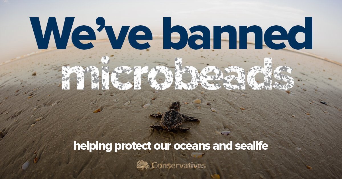 Our ban on microbeads is coming into force today. It will stop billions of pieces of plastic entering our ecosystem, helping to protect our precious seas and oceans.
