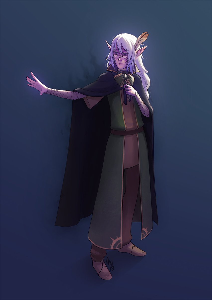 NielsenAnnette's tweet photo. We found a shadowy sentient cape called Zil (@robertjolsen) some session ago and its currently pep-talking my insecure elf. I wonder how this will turn out... ^_^' #dungeonsanddragons #dnd https://t.co/tOifvG8kik