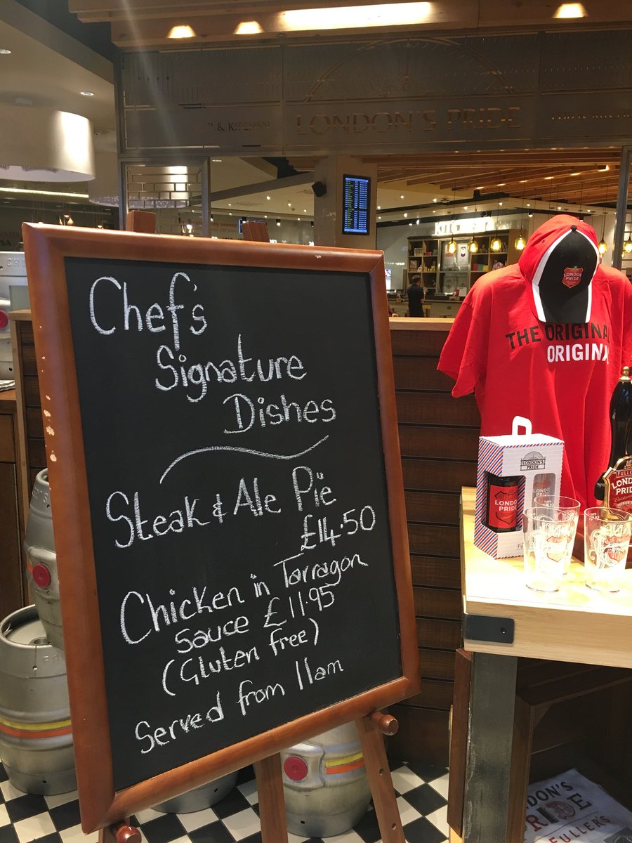 Our new gluten free dish is on sale today 👏🏽 see we do listen to our lovely customers! 😁#fullerskitchen #Heathrow #onlyatfullers