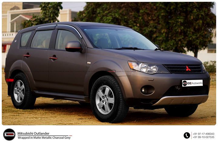 IDE_AutoWorks's tweet photo. Mitsubishi Outlander wrapped in Matte Metallic Charcoal Grey with signature IDE details
#IDEautoworks #Mitsubishi #Outlander #wrappedcarsindia #Wrappedcars #Matte #Metallic #Charcoalgrey #colors #newlook #love #lovewhatwedo #gurugram #Newdelhi #wrapstudio #instacars #chang… https://t.co/R3p5EEkJhI