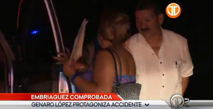 TReporta's tweet image. Sorprenden al dirigente sindicalista, Genaro López, bajo los efectos del alcohol, marcó 53 en la prueba de alcoholemia. #TReporta