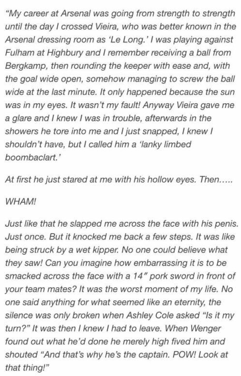 EPLBible's tweet image. This extract from Nicolas Anelka's autobiography is the greatest/funniest thing you'll read today.. 😂