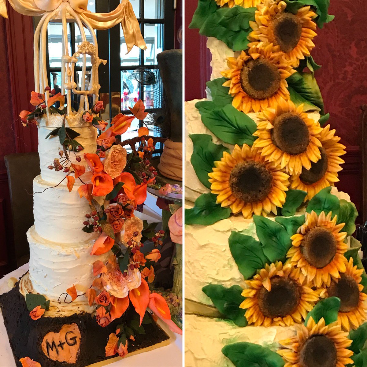 Here are some more cake designs that were ow.ly/5S9a30hDHHN on display at a local wedding fair recently.  Which cake would you choose for a celebration and why ? Please retweet and comment