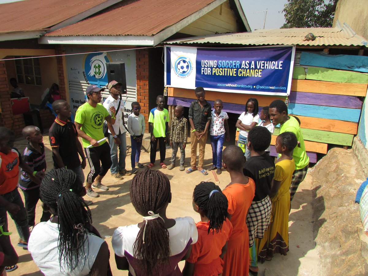 SWBUganda's tweet photo. The 2018 Youth Fest is under way!! So far we've planted trees, played football, danced, ate and danced some more!!! #ChangeStartsWithUs #PlayingForChange #teamworkmakesthedreamwork #Kampala #Uganda #RefugeesWelcome #AllAreWelcome https://t.co/ZN3giiJGxx