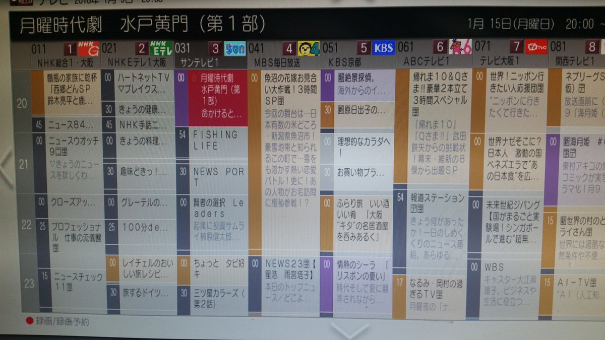 みのちゃん Twitter પર 水戸黄門 大阪は今だテレビの水戸黄門の情報量に関しては東京より上かもしれないw 地上波だけでもケーブルを含めて全13チャンネル 東京キー局以外に京都兵庫大阪の地方局の番組が見れる 兵庫のサンテレビ 京都の Kbs京都 大阪の テレビ