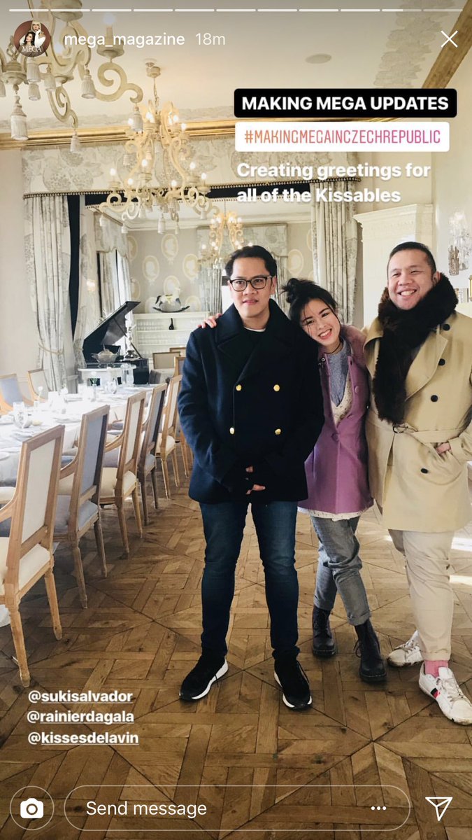 lizzynessphoto's tweet photo. Greeting back from kissables @SukiSalvador @RainierDagala @delavinkisses HELLO GUYS! 

#MakingMegaWithKisses #MakingMEGAinCzechRepublic 

@mor1019 #MORPinoyBiga10 Di Ko Lang Masabi By Kisses Delavin https://t.co/uypjfJ90Gd
