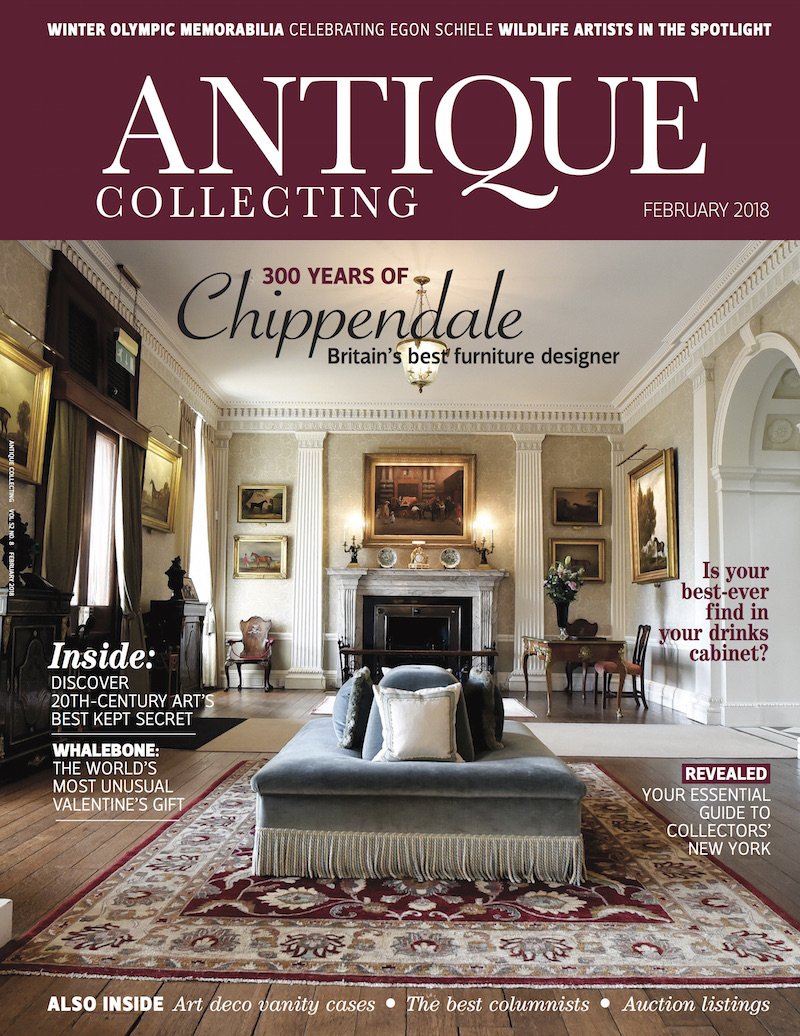 AntiqueMag's tweet photo. The brand new issue of Antique Collecting magazine is out now! Thomas Chippendale, scrimshaws, fashion illustrations, Egon Schiele, art deco cases, fine whisky, auction news, fairs and much more - see here https://t.co/MX5uHWJBfF #antiques #art https://t.co/XUIpO2cEsM