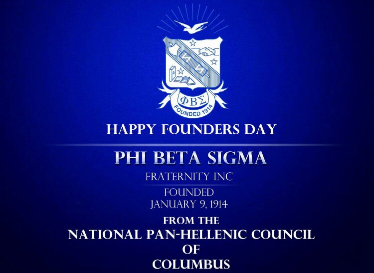 NPHCColumbus's tweet photo. Happy Founders Day to the Men of Phi Beta Sigma Fraternity, Inc. #J9 #Unity #104years https://t.co/joxWcqfh5p
