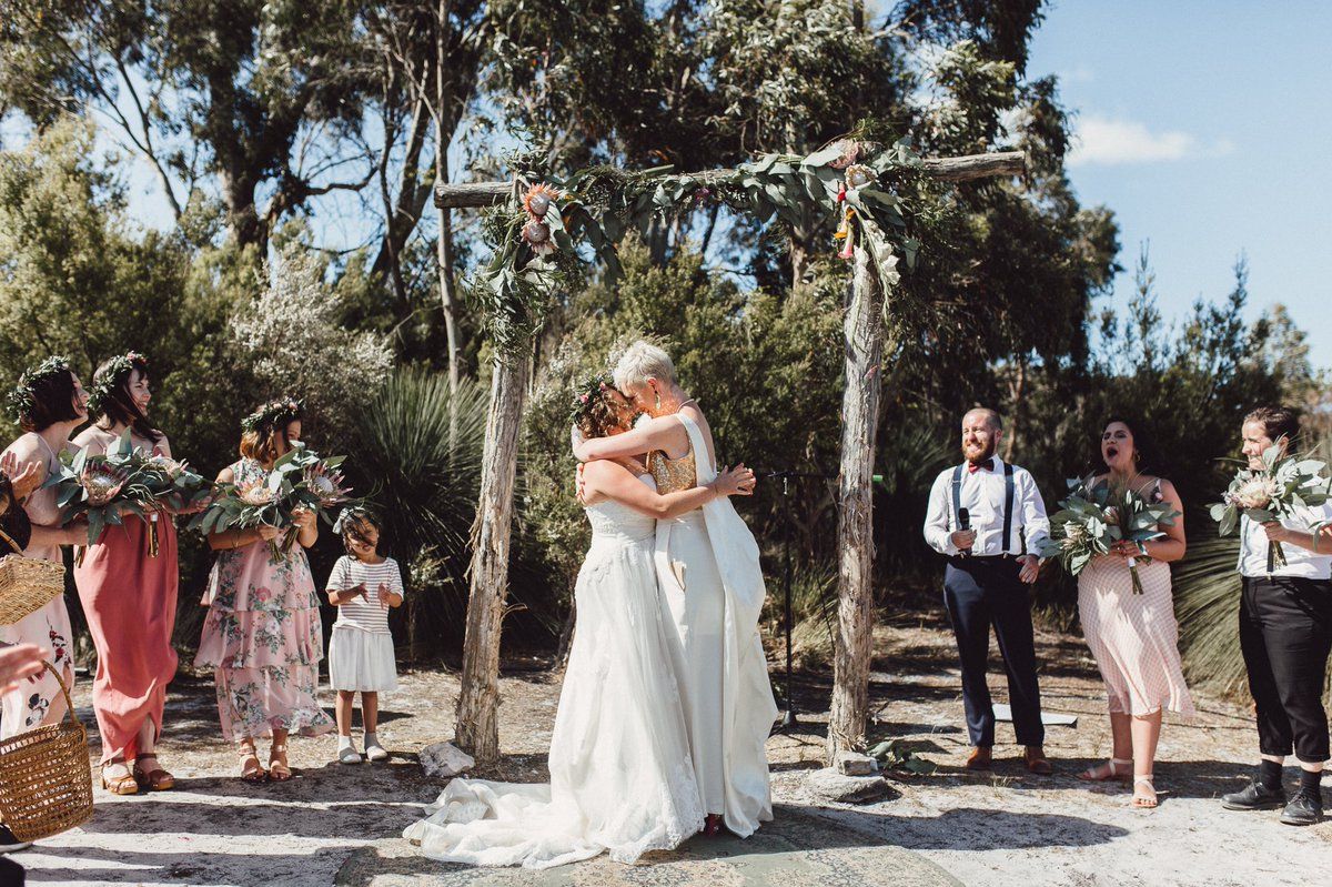 glaad's tweet image. Weddings for same-sex couples have begun in Australia! Click through for the pictures (and bring the tissues) 💕🇦🇺😭  newnownext.com/australia-gay-…