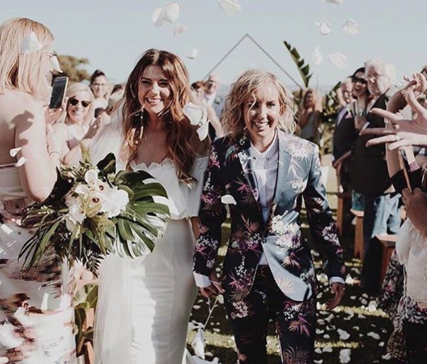 glaad's tweet image. Weddings for same-sex couples have begun in Australia! Click through for the pictures (and bring the tissues) 💕🇦🇺😭  newnownext.com/australia-gay-…