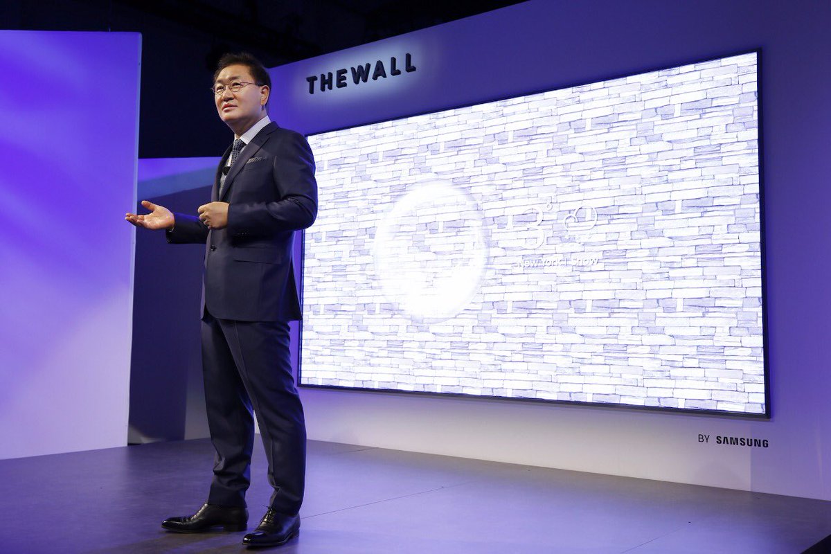 JorgeRicardo's tweet photo. Samsung presentó "The Wall", una pantalla microLED de ¡146 pulgadas! @NoticiasGRUPOFM https://t.co/4immHFIgpz