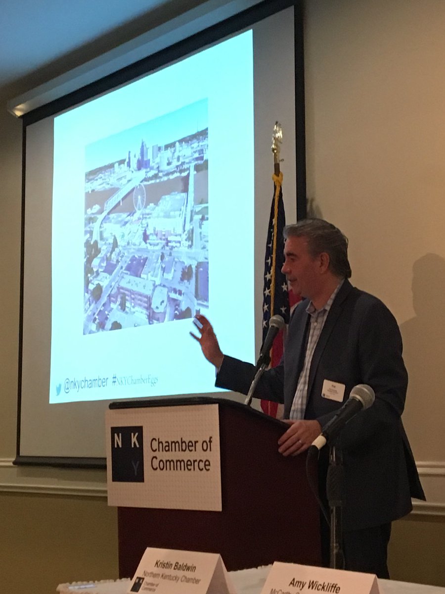 Pat Crowley from <a href="/StrategicAdvsrs/">Strategic Advisers</a> kicking off @nkychambereggs this morning. <a href="/DBLLaw/">DBL Law</a>