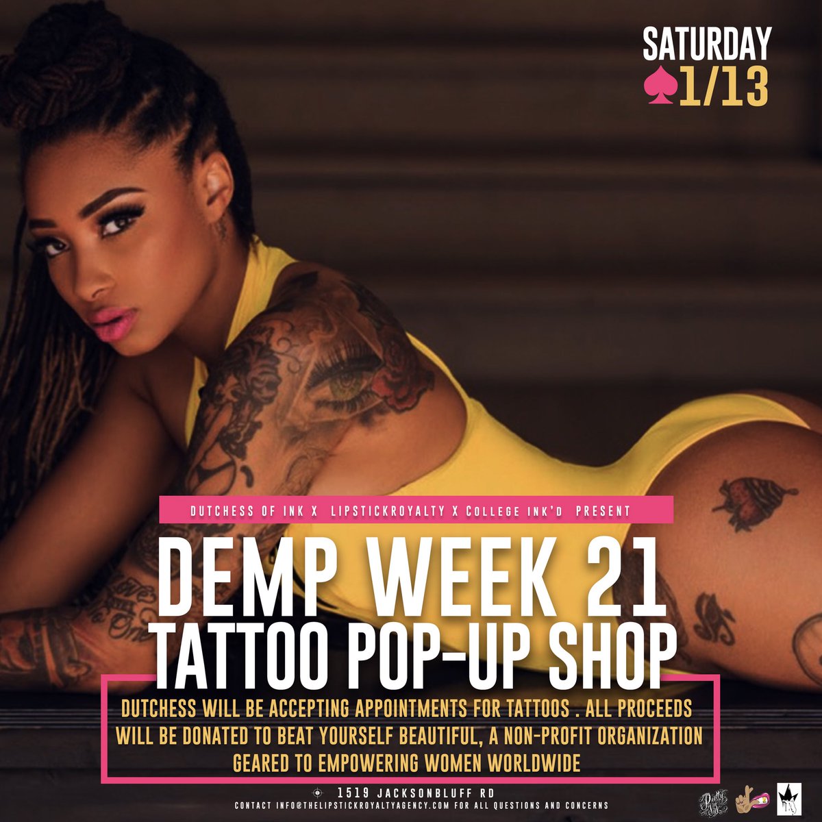 SincerelyShawn_'s tweet photo. @DutchessofInk invades the biggest weekend in Tallahassee for @DJDEMP #Dempweek21 https://t.co/dQmKgvMEMO
