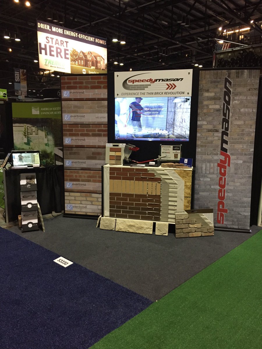 speedymason's tweet photo. We are ready for the @IntlBldrsShow to show off some @speedymason. Come by and visit with @TonySzak and see how we can help you with your next project. We are at booth S3330 in the south hall. https://t.co/UWc4u6Zhrb