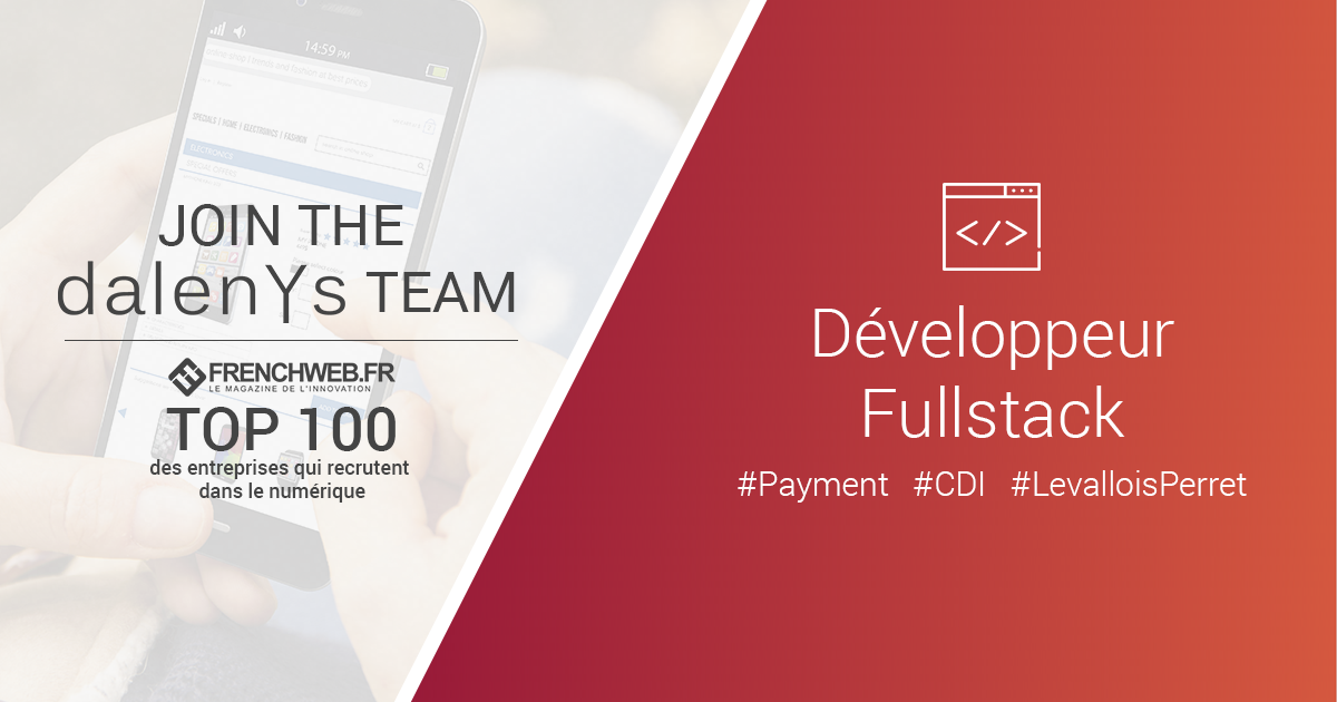 Vous êtes Développeur Fullstack et souhaitez participer à des projets innovants en 2018 ? Rejoignez la 1ère #Fintech française : dnys.li/2qnTv0q #cdi #job #i4emploi