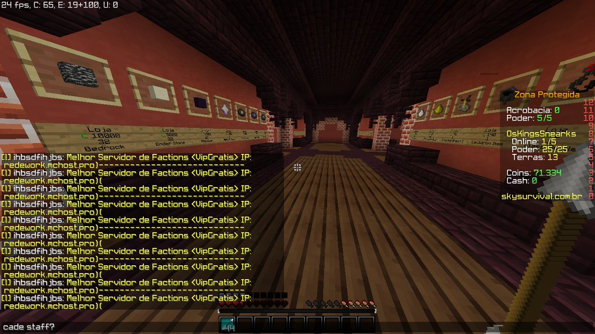 HD1_VictorGamer's tweet photo. @ServidoresSky  @SkySurvival01  Cade staff? https://t.co/aLP7jZLyKU