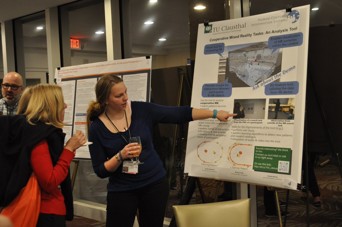 LisaRueh's tweet photo. Presenting the #hcistuc poster at the #group2018 poster session! I had very interesting discussions &amp; got some new ideas. Thank you all for stopping by! https://t.co/smcjvccd0L