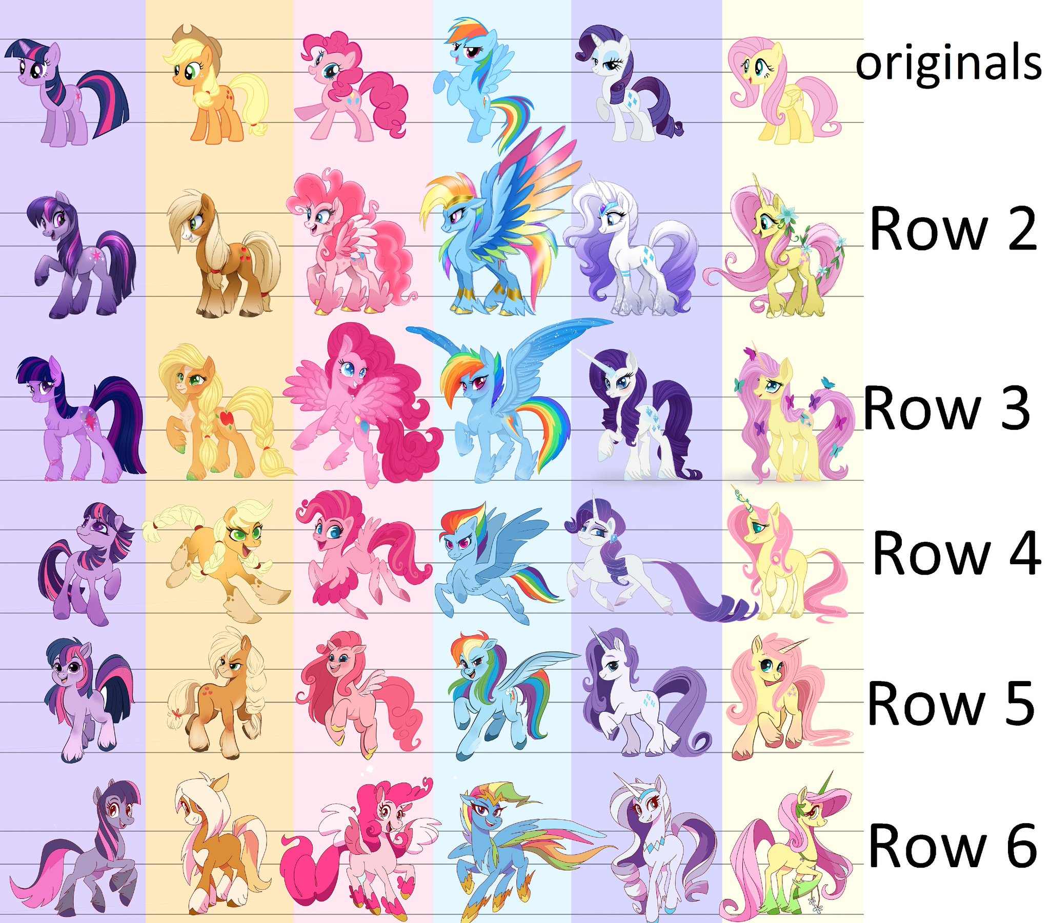 Muhammad Ali 🇵🇰 on Twitter: "Mane 6 (Generation 5 Concept Art) ~ All