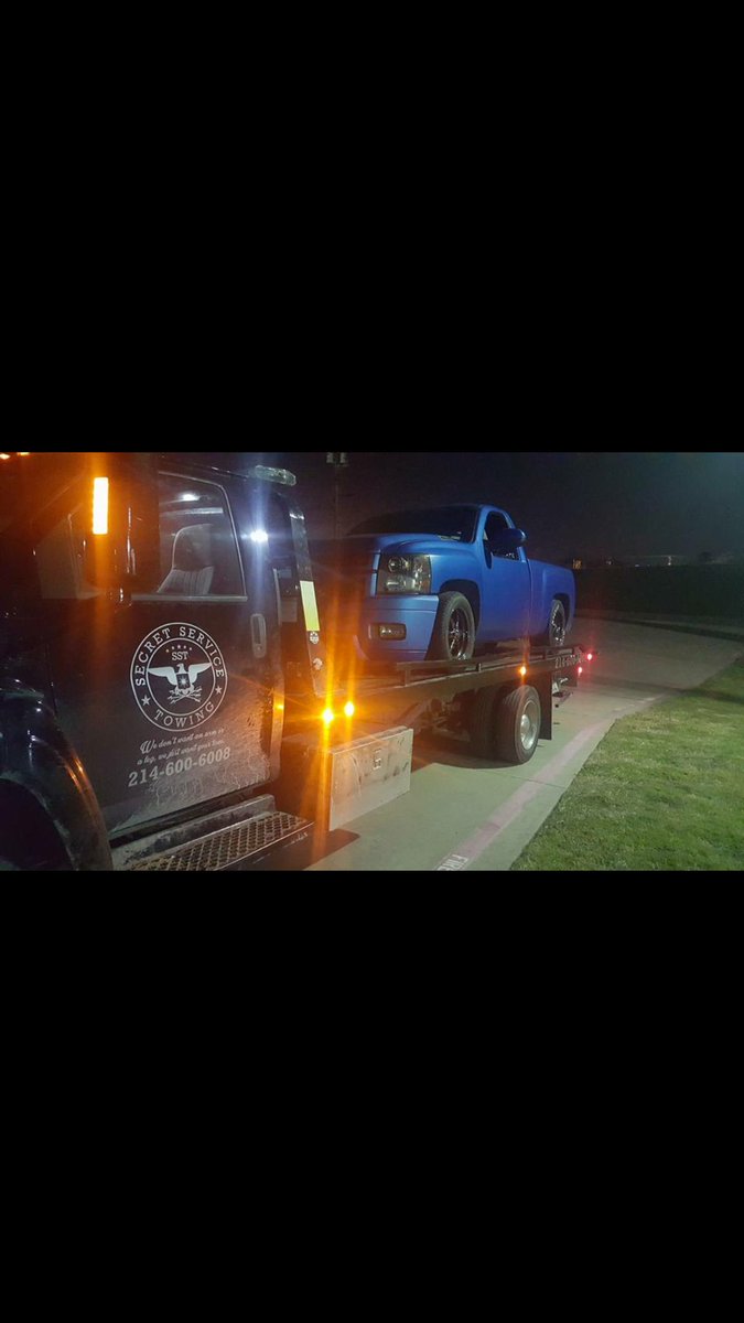 EricRivas4's tweet photo. Secret Service Towing a family owned business we're 24 hour service if you guys ever need a tow You never know! DM me or call! 214-600-6008 https://t.co/IUzdA0sMNw