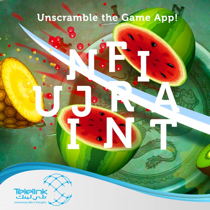 TelelinkCOMM's tweet photo. Unscramble the #android gaming app and comment the correct answer in the space provided below!! https://t.co/7zNKiRHmcT