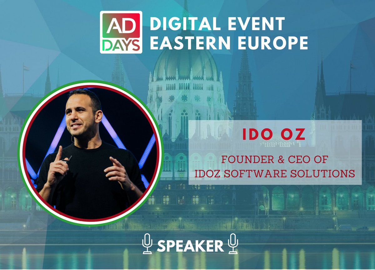 addays_events's tweet photo. Meet our second speaker - Ido Oz, the founder &amp; CEO of Idoz Software Solutions! We will learn from his speech how to find your way to the top and how to grow your online business with outsourcing on the example of one of his most valuable case studies. 😉 https://t.co/sKeGcRTcF3