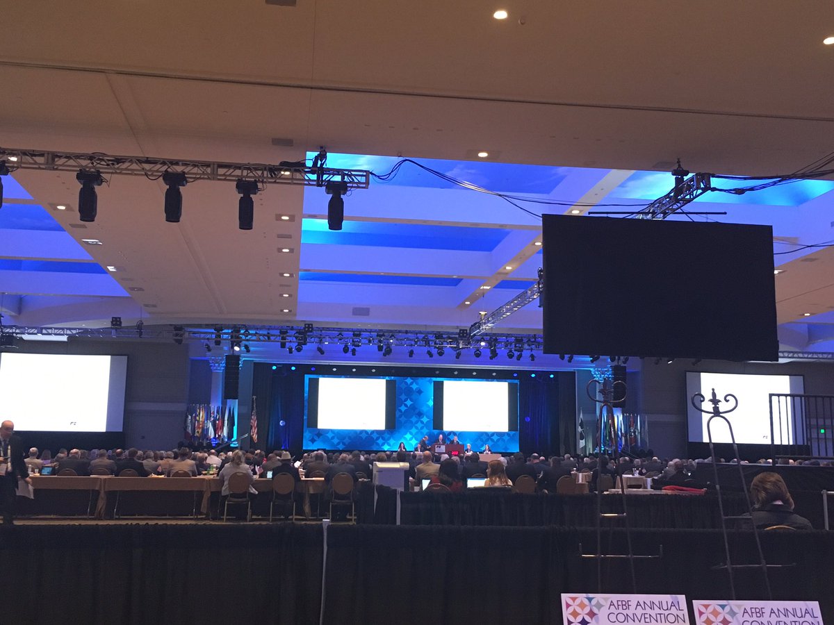 PAFarmBureau's tweet image. Delegate Session is underway at the 99th Annual AFBF Annual Meeting. #AFBF18 #PFB18 #farmbureau #FarmBureauProud #grassroots #agriculture #farming #farm