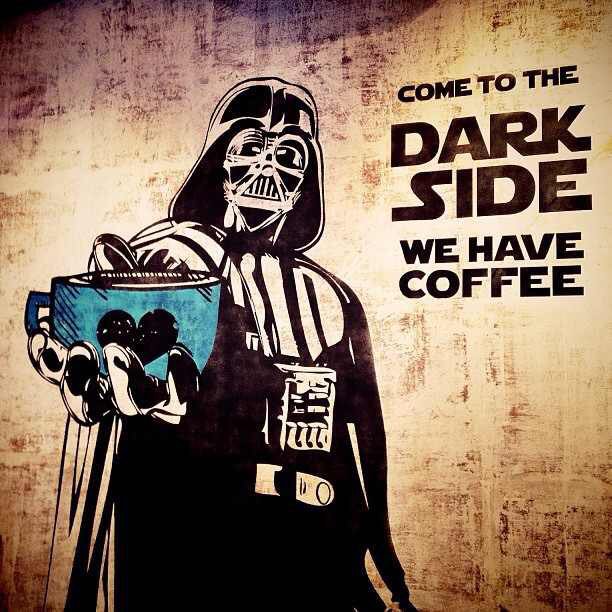 EspradaUK's tweet photo. #welovecoffee #darthvader #starwars https://t.co/O1Lt446i03