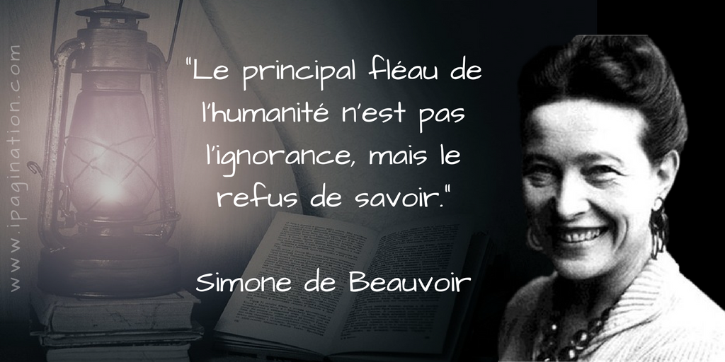 iPagination on Twitter: "Simone de Beauvoir naissait le 9 janvier 1908 dans le 6ème arrondissement de #Paris. Une #femme de lettres, qui était engagée et éclairée. Vous proposer en sa mémoire, cette #