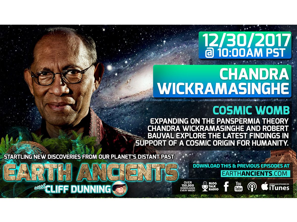 Have you listened to the latest @EarthAncients podcast starring Chandra Wickramasinghe? buff.ly/2qmVQIO
