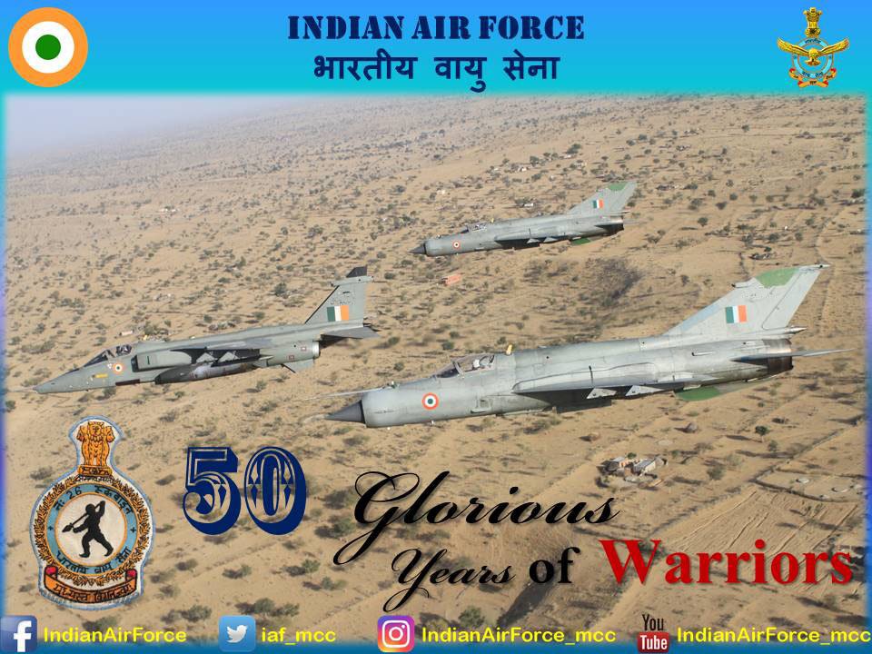 IAF_MCC's tweet photo. #DidYouKnow : The No. 26 Squadron of #IAF was formed on 1st January 1968, at Adampur, Punjab. This was the first Sqn of the IAF to operate Sukhoi Su-7 aircraft. The sqn played a very active role during the #IndoPakWar of 1971. https://t.co/5wRmCU6j5w