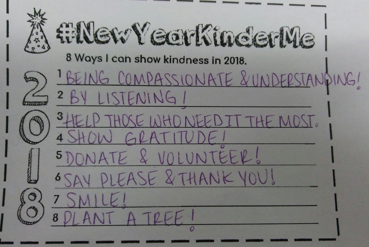 "Kindness Changes Everything" #NewYearKinderMe #VillageNorth
