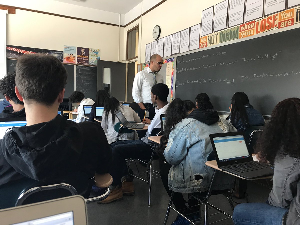 BayShoreSD_ELA's tweet photo. Thank you @BayShoreSchools for the English @ChromeBooking carts! They are lovingly used to #further the stellar education of our students! #MrRamirez @StevenJMaloney9 @BayShoreHS @BayShoreSupe @BayShorePR https://t.co/CIG7Payr3N