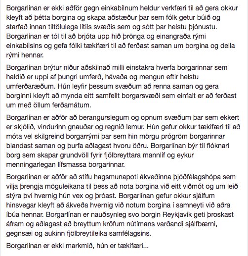 Lesa þetta, plz. Birkir er menntaður verkfræðingur og arkitekt  sem veit hvað hann syngur. 10/10 fyrir þetta ❤️ #meiriborg #borgarlina
