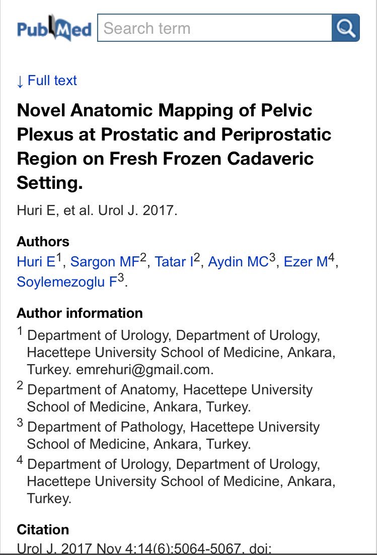EmreHuri_MD's tweet photo. New publication on prostate surgical anatomy #Prostate #anatomy @anat_soc #urology @Uro_News #cadavericstudy #ResearchHighlight      https://t.co/nByH6WeZNj https://t.co/gxPzoNH9Xt