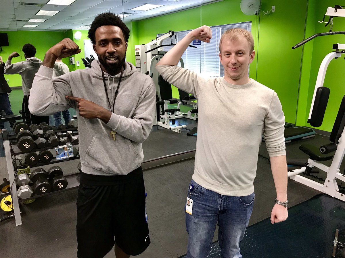 WinAs1Warriors's tweet photo. Trevor Putting In A Calisthenics Workout!!! #AwesomeATSD #PersonalTrainerDay #FunAtWork https://t.co/p7aobwe0eJ