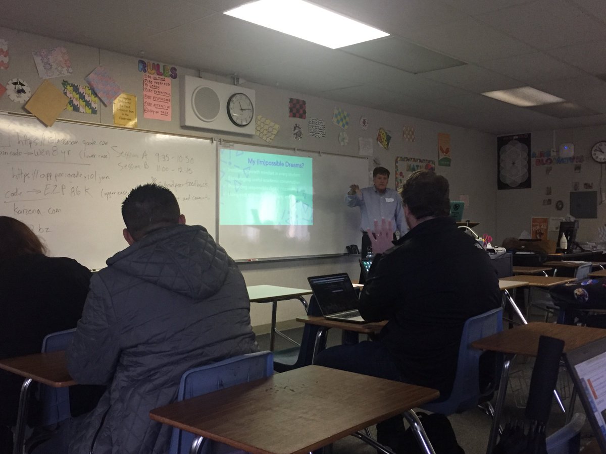 SuhsdEdtech's tweet photo. #SweetPD18 "Using tech to provide meaningful feedback on student writing" Ed Gillet(EHS) Google Classroom-PeerGrade-Kaizena putting Ts to work https://t.co/l1Fxd4DqM5