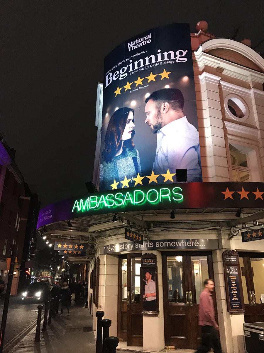 It's happening. Posters are up. First preview Monday.  #NTBeginning <a href="/NationalTheatre/">National Theatre</a> <a href="/Ambtheatre/">Ambassadors Theatre</a>