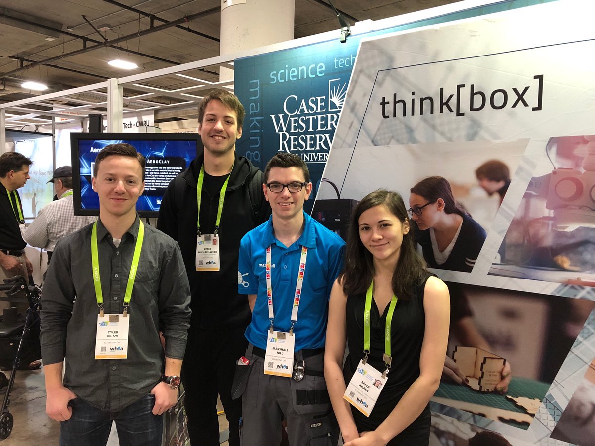 rlsmithpd's tweet photo. How does @CWRU launch so many startups? Ask the ThinkBox crew at #CES2018 https://t.co/pRchiVk43o