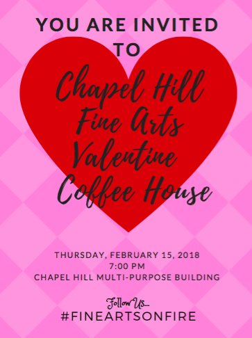 Valentine Coffee House
Fine "Hearts" on Fire 
Thursday, February 15, 2018