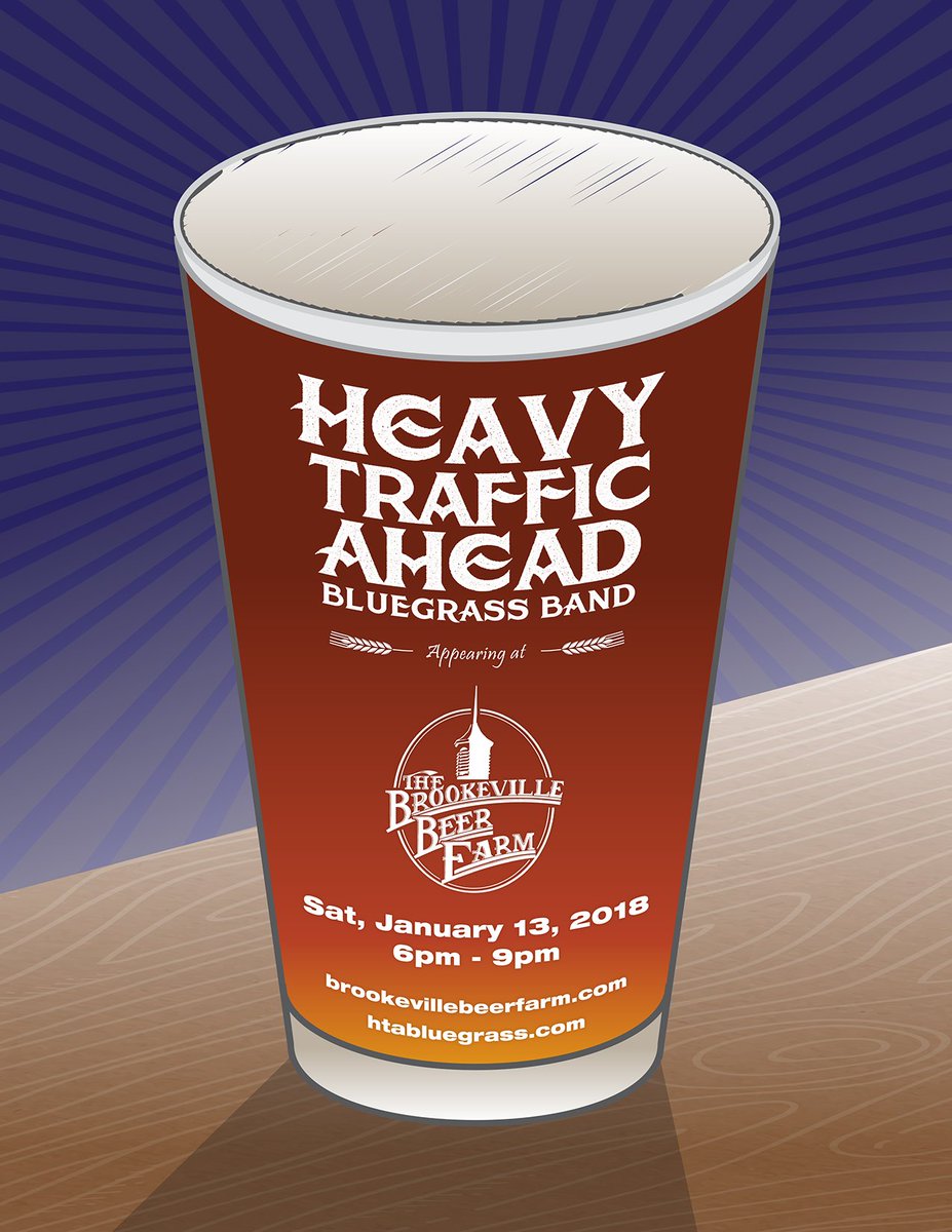 Good afternoon all... we'll be appearing at @brookevillebeer farm this Saturday evening, 6-9pm. Brookeville is home to another wonderful Maryland brewery w/13 beers on tap and excellent brick oven pizza. #MDbeer #DCbeer #DCbluegrass