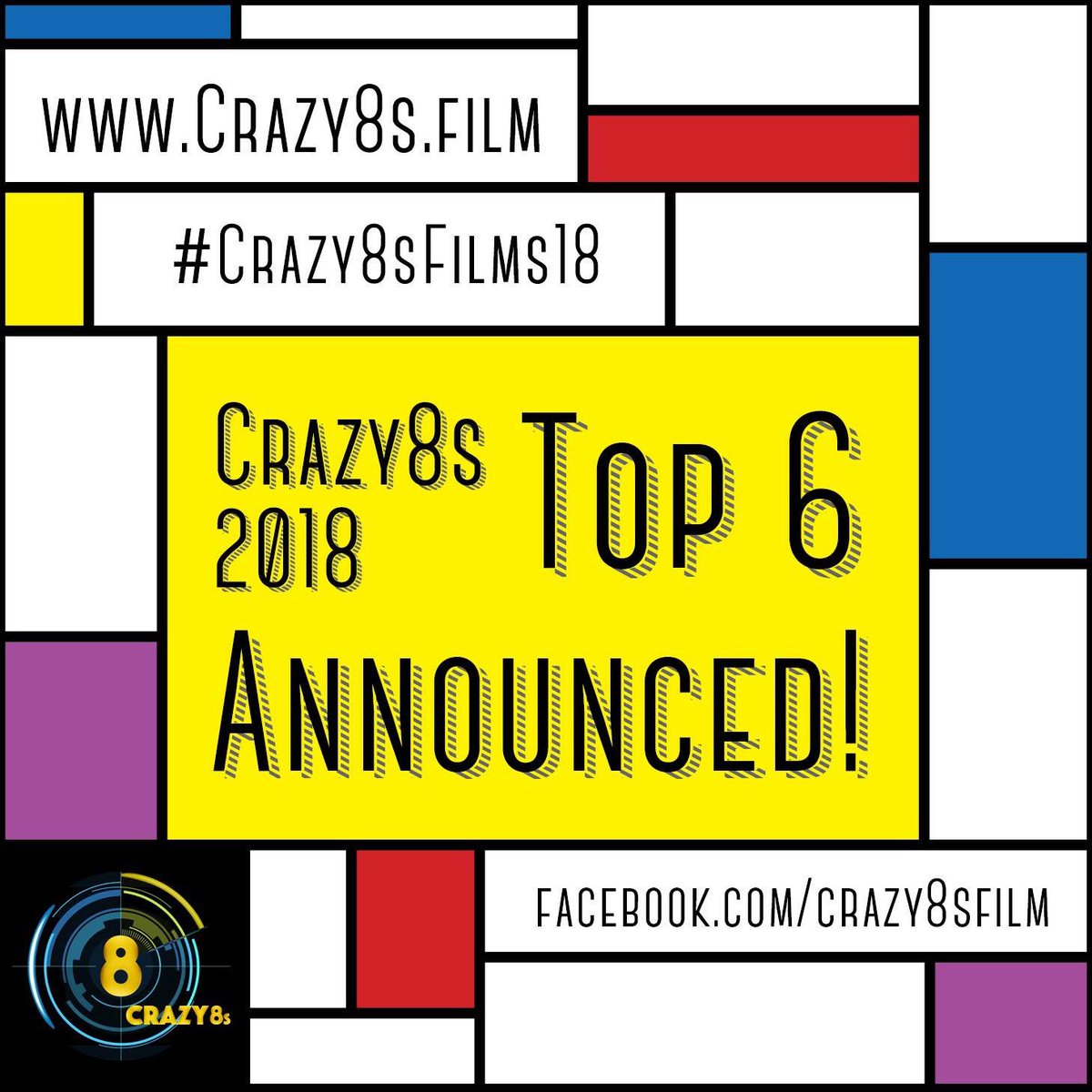 📽🎱 Drum Roll...Announcing #Crazy8sFilms18 TOP 6 FINALIST FILMS! Congratulations all! Please Share the news! facebook.com/crazy8sfilm/po…