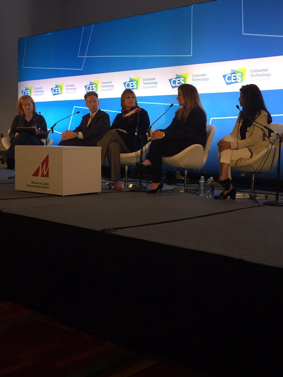"Under stress we go to people that look like us and that's the last place we should go" <a href="/CoxComm/">Cox</a> pres Pat Esser on Women in Tech panel #CES2018