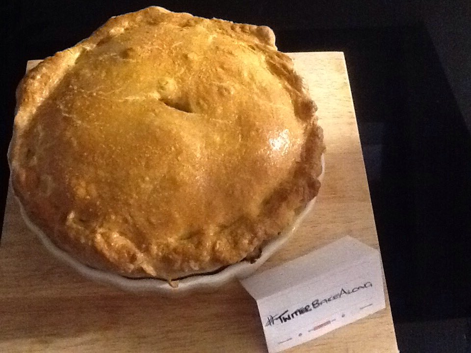 Parkersmate's tweet photo. Turkey &amp; Leek Pie. 1st attempt at shortcrust using @HairyBakers recipe. #TwitterBakeAlong #quitepleased! #nottheneatest! @thebakingnanna1 @Rob_C_Allen https://t.co/BASkmckRSY