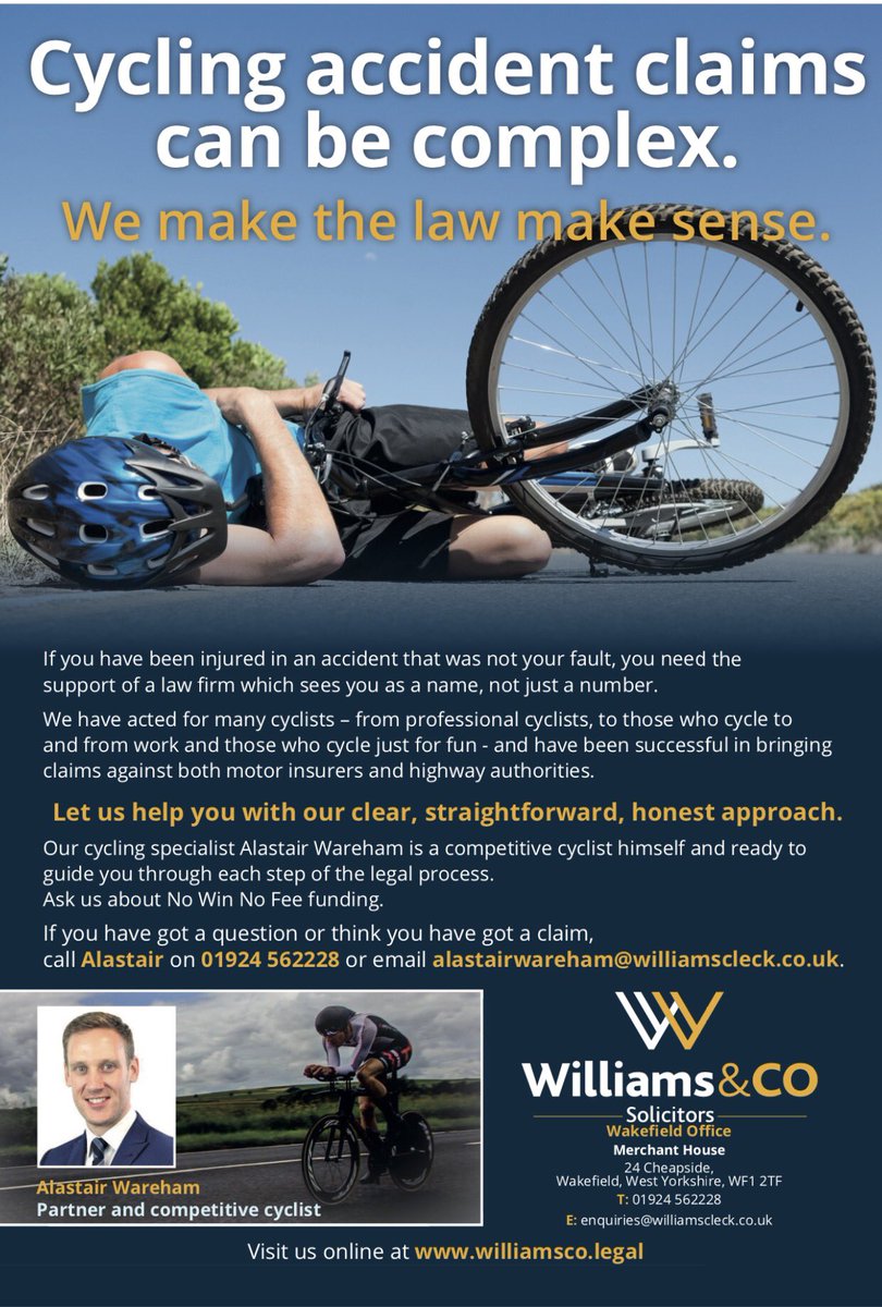 If you are a cyclist that has been injured as a result of an accident that was not your fault then please call our specialist team today. No win no fee. No success fees. Just professional advice and an efficient claims process.