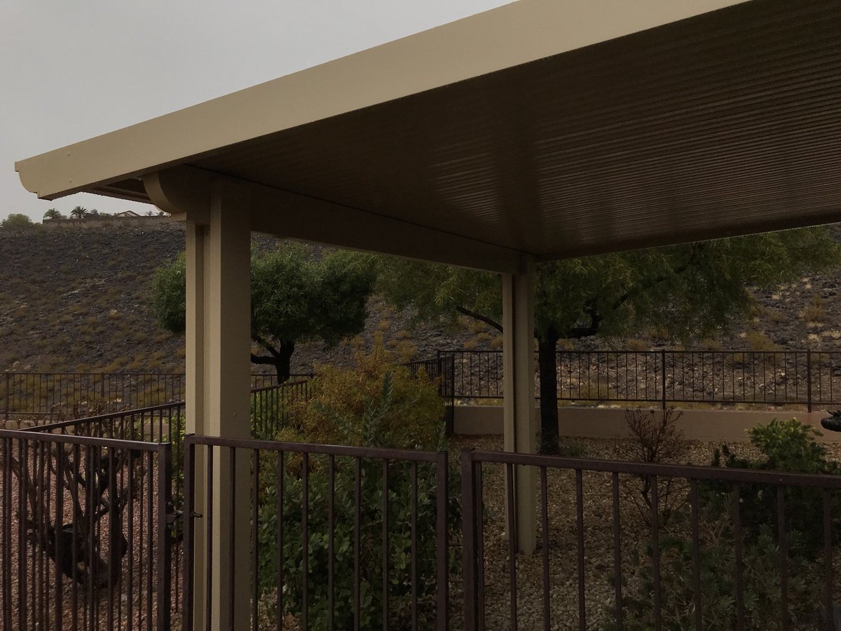 BellaPatioLV's tweet photo. Rain or shine, We have you covered. Our aluminum patio cover will let you enjoy your outdoor space no matter what. 
🌧 ☀️ 
Call today for an estimate 702-463-7499
#rainorshine #raindrops #outdoor #patiocover #patiolife #alumawood #duralum #architecturalphotography #BellaPatio https://t.co/goIxzztXes