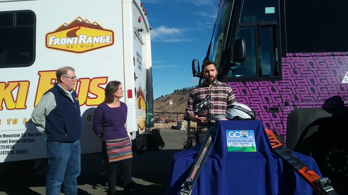 Just wrapped <a href="/copirg/">CoPIRG</a> <a href="/goI70/">GoI70</a> event to highlight 12 ways to get to the slopes without your car. GoI70,com has a list of options &amp; other useful information to go #carfree copirgfoundation.org/news/cof/goi70…