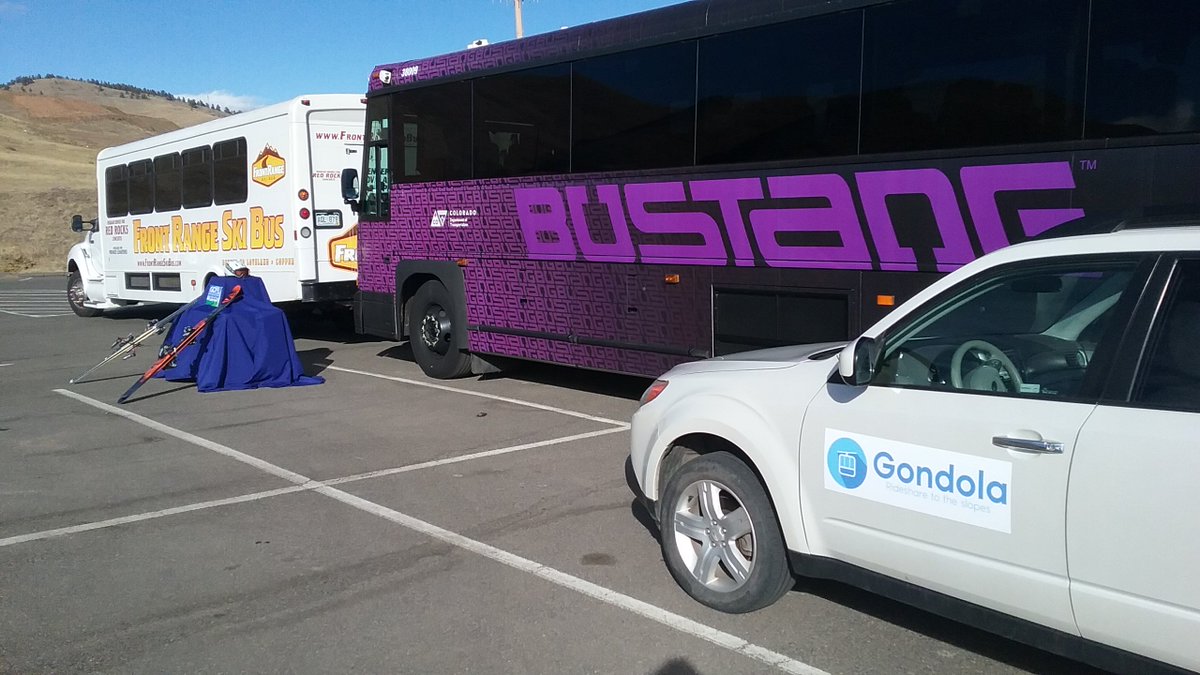 Thanks to <a href="/goI70/">GoI70</a> for partnering on event to highlight options to get to slopes without your car. And thanks to <a href="/RideBustang/">Bustang</a> <a href="/ColoradoDOT/">Colorado Department of Transportation (CDOT)</a> <a href="/ridegondola/">Gondola</a> <a href="/WinterPark/">Winter Park Resort</a> &amp; Front Range Ski Bus for joining us. GoI70.com #carfree