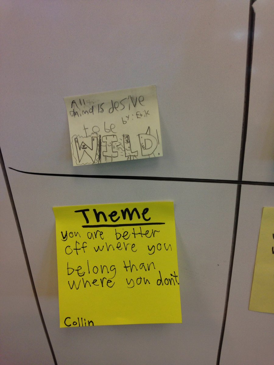 Using a parking lot for finding a common theme between a poem and a nonfiction article. These kids hit it out of the park.