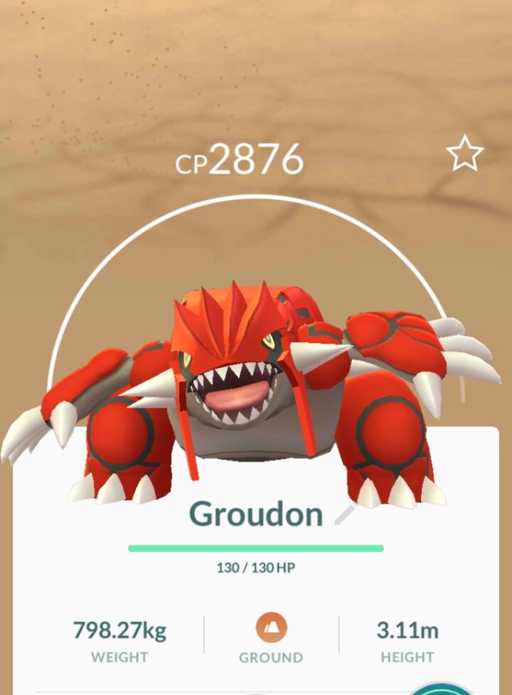 PokemonGoIndia3's tweet photo. Weather boosted Groudon caught 👇💝 https://t.co/fDTDvuEbTX